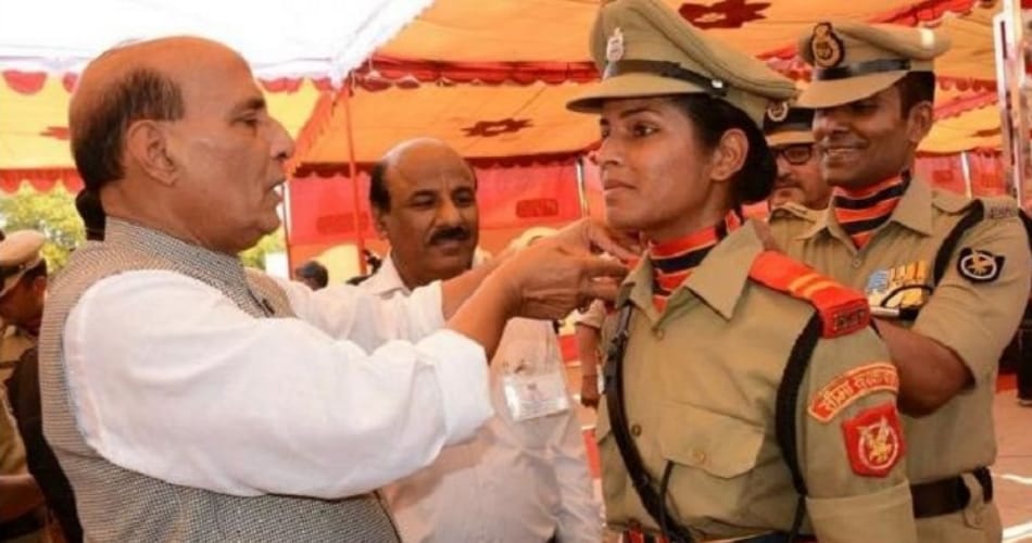 bsf get his first women field officer 