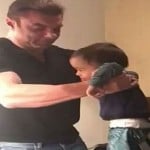 सोहेल खान भांजे आहिल के साथ 