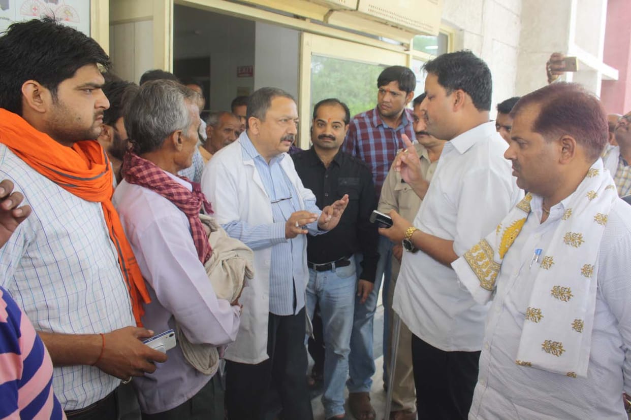 agitation on hospital after childs death