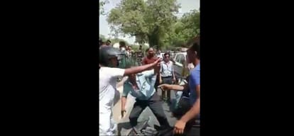 in delhi in a road rage case air force officer beaten by goons, video goes viral