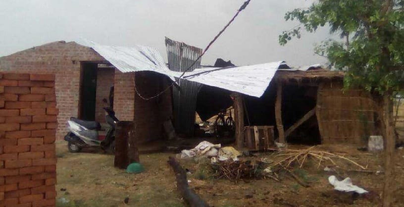 Blow Tin Shed in the Blaze