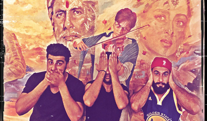 Ranveer Singh Poses With Best Buddies Arjun Kapoor And Priyanka Chopra, Shares Photo On Twitter