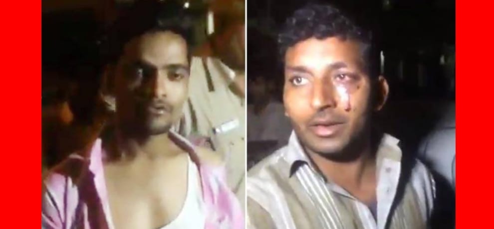3 man beaten for carrying buffaloes in  mini truck