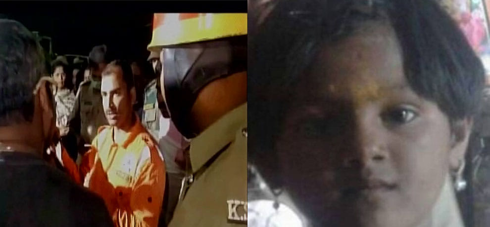 six years old girl fell down into four hundered deep borewell in karnataka's belgaum