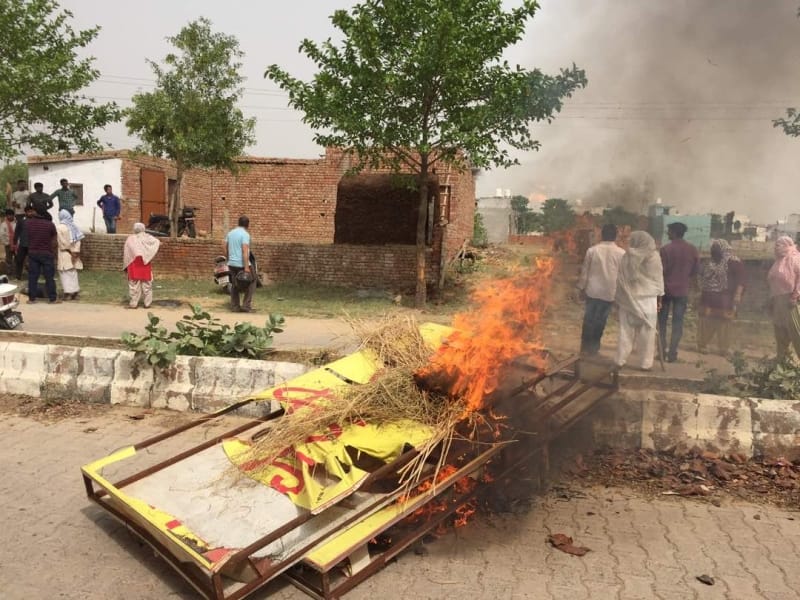 outrage over liquor shops in mathura