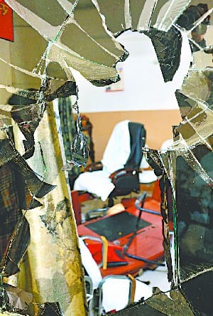 Four MLAs beaten up in District Panchayat