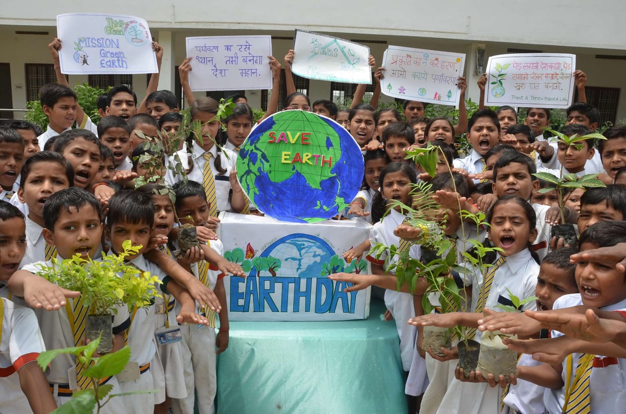 Plants planted on Earth Day