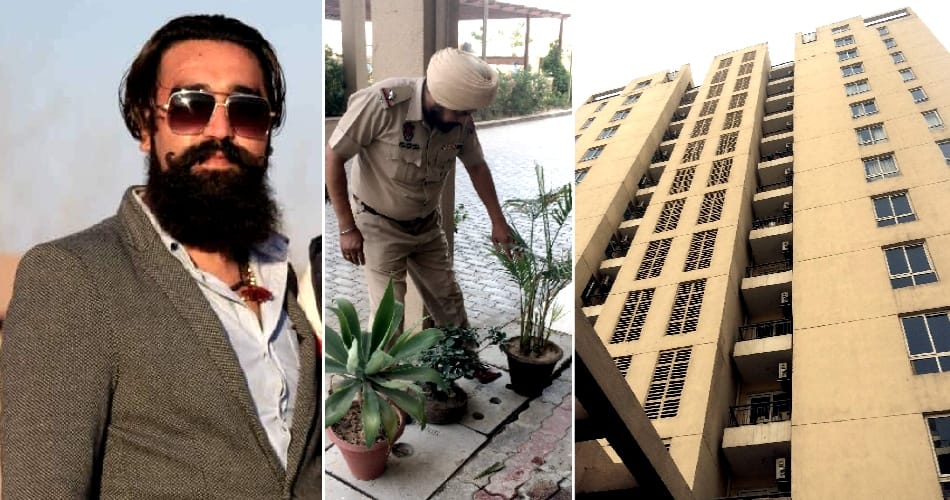 Death of a young man falling from the 8th floor
