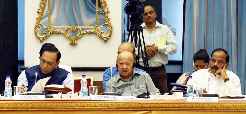 cm virbhadra singh in Niti Aayog meeting in delhi