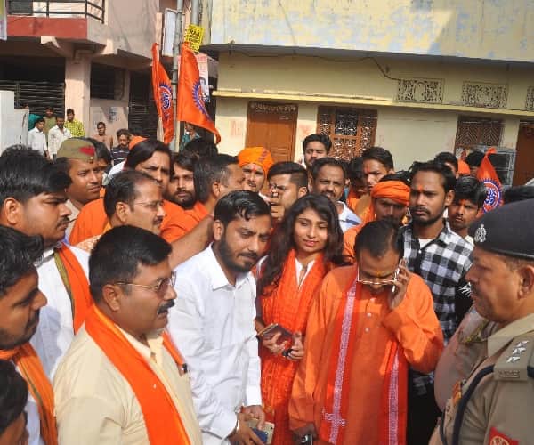  hindu samaj party leader arrested in Lucknow.