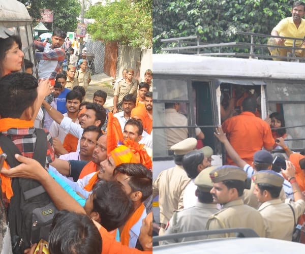  hindu samaj party leader arrested in Lucknow.