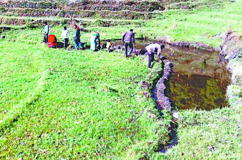 People made three km of canals from Shramdan