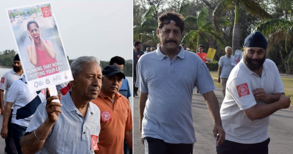 No horn walkathon in chandigarh, ssp flag off