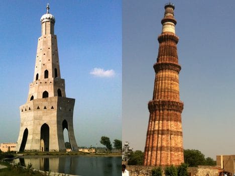 chapparchiri fort in Mohali is like that Qutab Minar