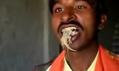 Man from eats lizard everyday 