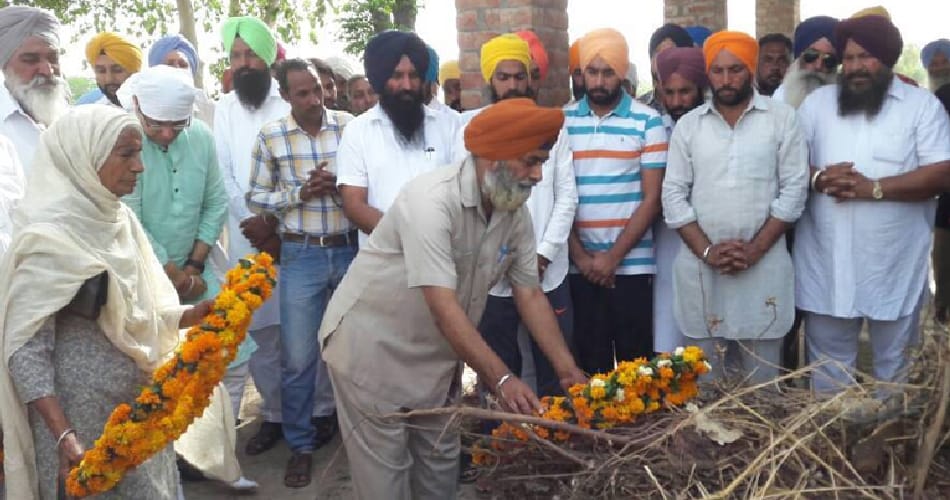 indian freedom fighter nishan singh died, funeral at paternal village