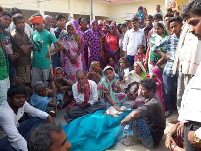 robbery of three costly god statue and murder of priest at ghazipur