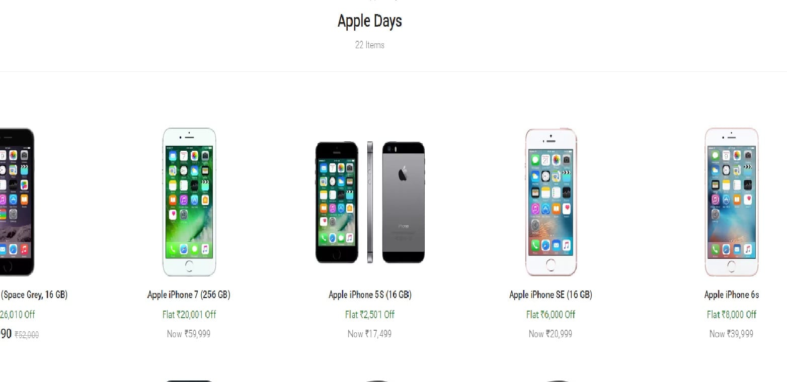 आईफोन 6 पर मिल रही है 26,000 रुपये की छूट Flipkart Apple Days Sale Offers iPhone 6 at Rs 26000 Discount and Other Deals