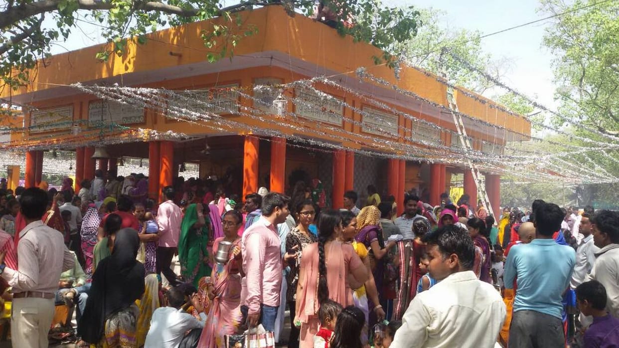A large number of devotees in Goddess Fair