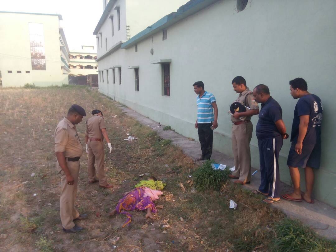 nude dead body of woman found in halduchaur