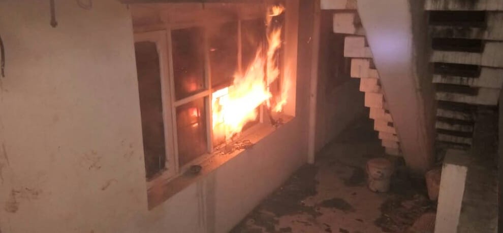 amartex showroom gutted in fire