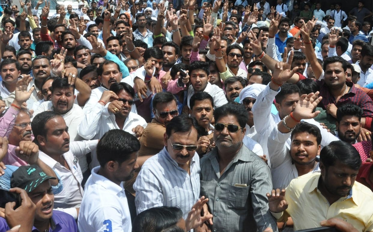 BSP member held protest