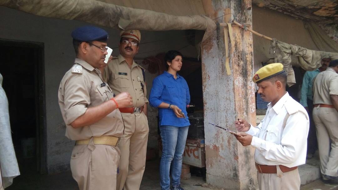 traffic line inspection by ssp manzil saini in lucknow