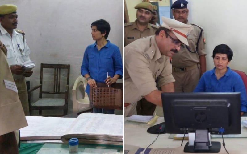 traffic line inspection by ssp manzil saini in lucknow