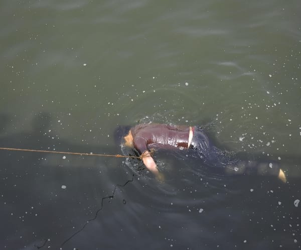 A retired IAS son jumped into gomati river in Lucknow.