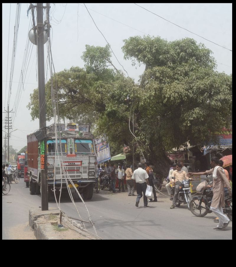aandhee ne udaaya bijalee ka phyooj, ped aur hording ukhade