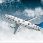 resign behind white color of airplanes