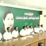 Palaniswami holds a meeting of district secretaries at AIADMK Party headquarters