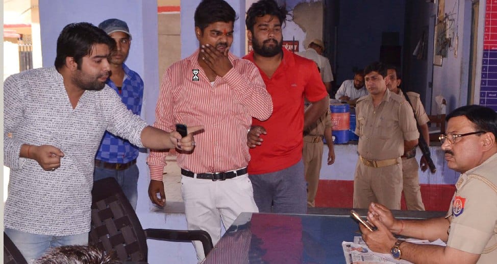 Kotwal complicating the crowd rather than action