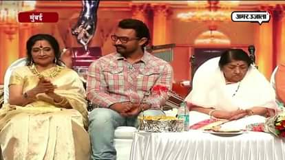 aamir khan makes appearance at award show after lata mangeshkars request