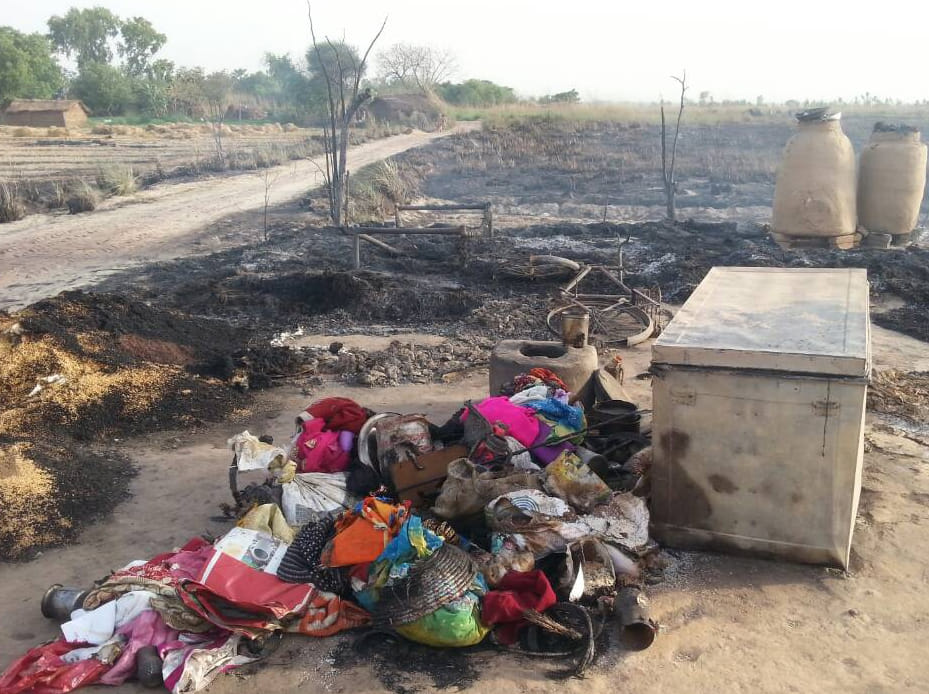 Burnt two and a half home of fire