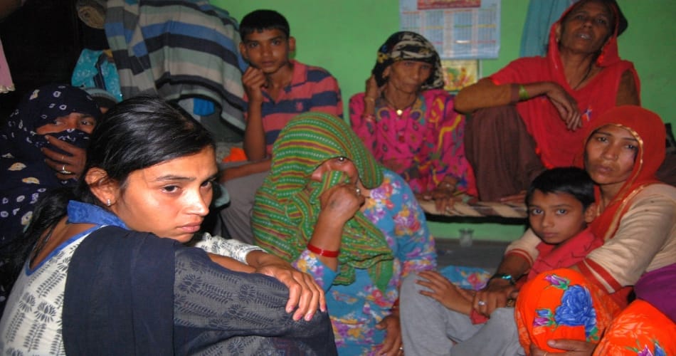 martyred CRPF soldiers's family 