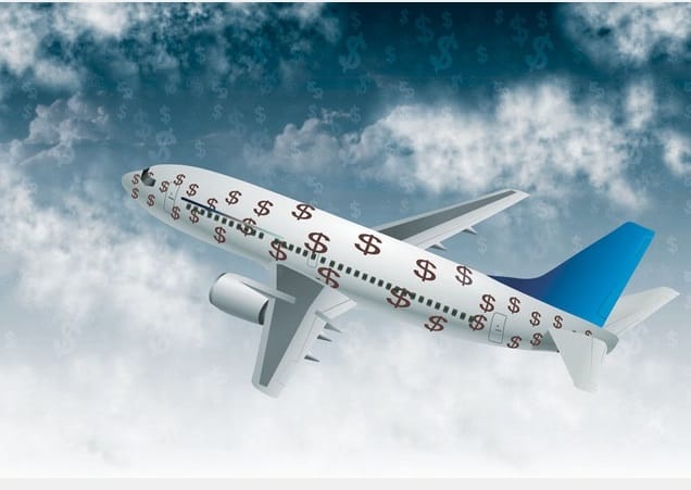 resign behind white color of airplanes