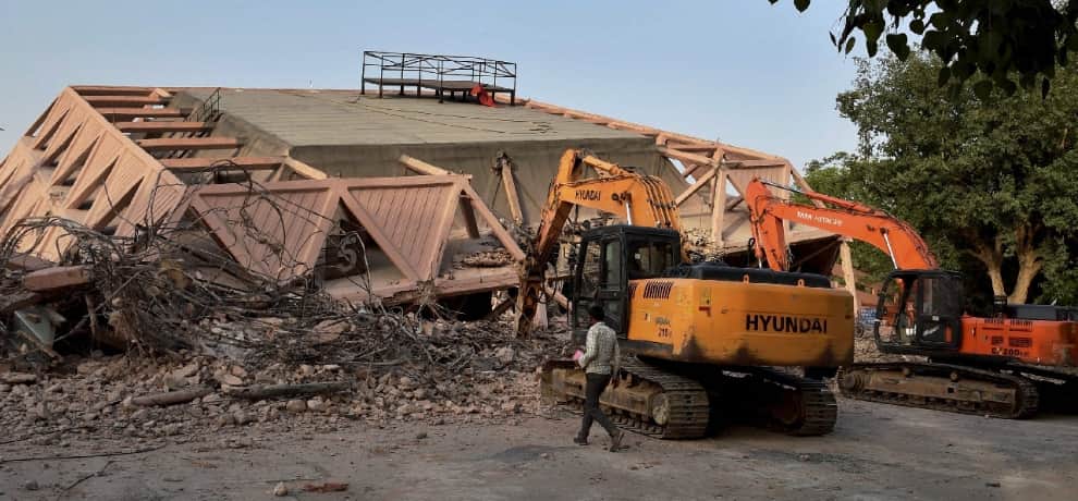 Hall of Nations in Pragati Maidan Demolished