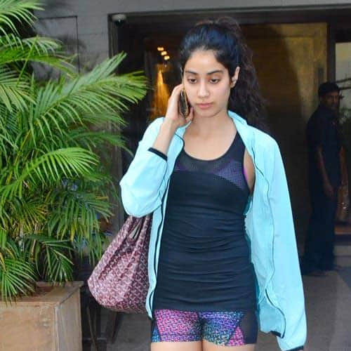 Jahnavi Kapoor was spotted outside the Manish Malhotra showroom 