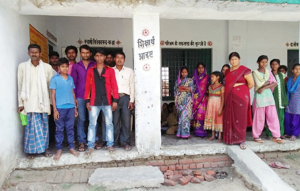 Teachers and parents in Nokhonk
