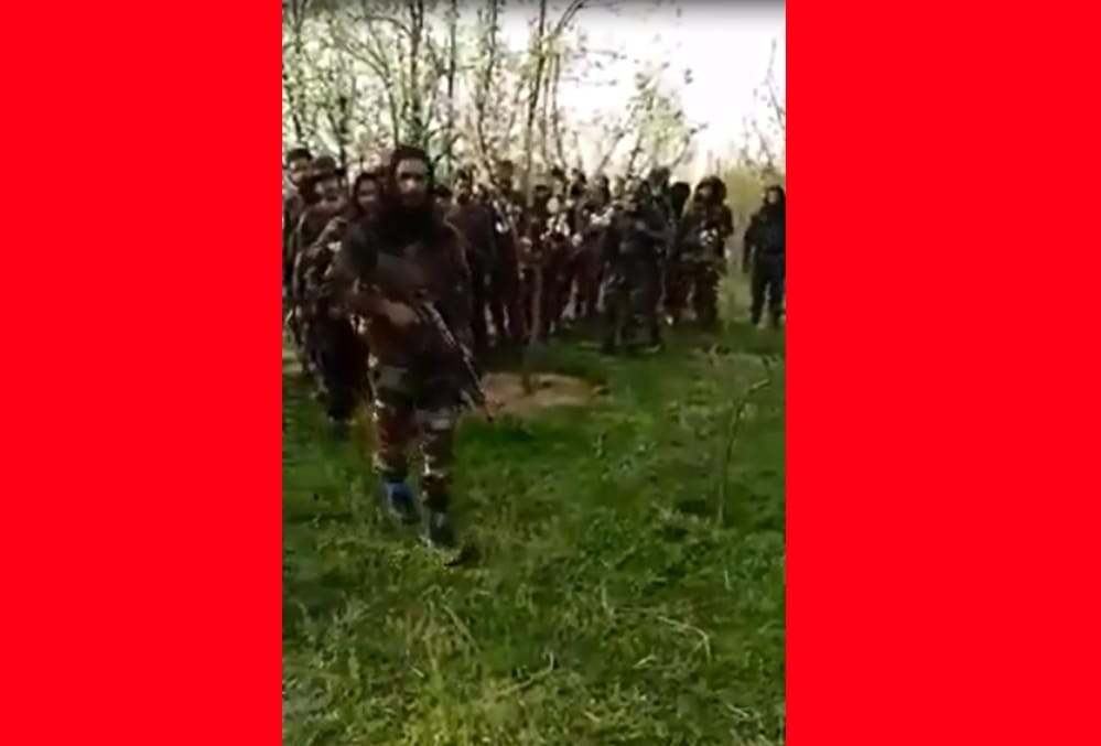 lashkar terrorist video got viral from kashmir