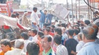 high voltage drama, notice at noon, luggage, custody, shopkeepers,