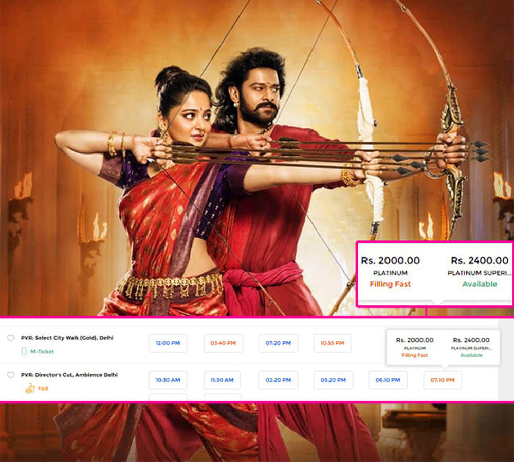 the most expensive Baahubali movie ticket ever 