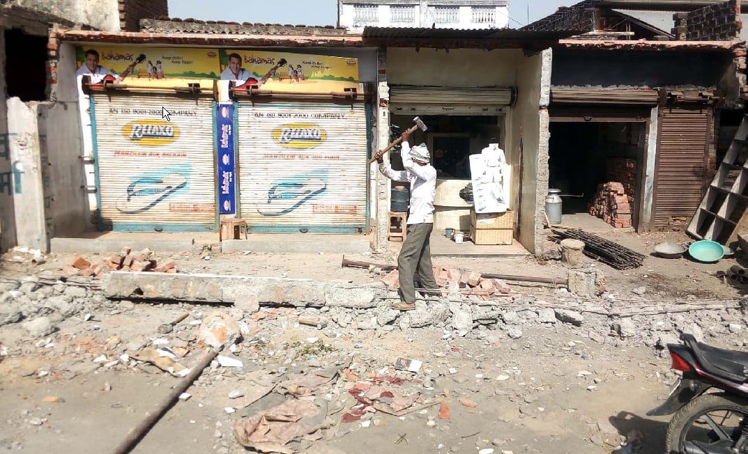 Encroachment will be lost in Tikkunya intersection in Khutar today