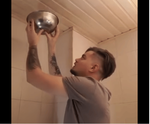 a boy tries to trap a spider, what happens next is really funny