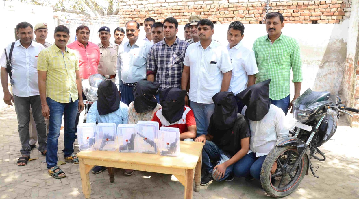 crime, gangaster, police, kuki gang, arrest, pistal, haryana