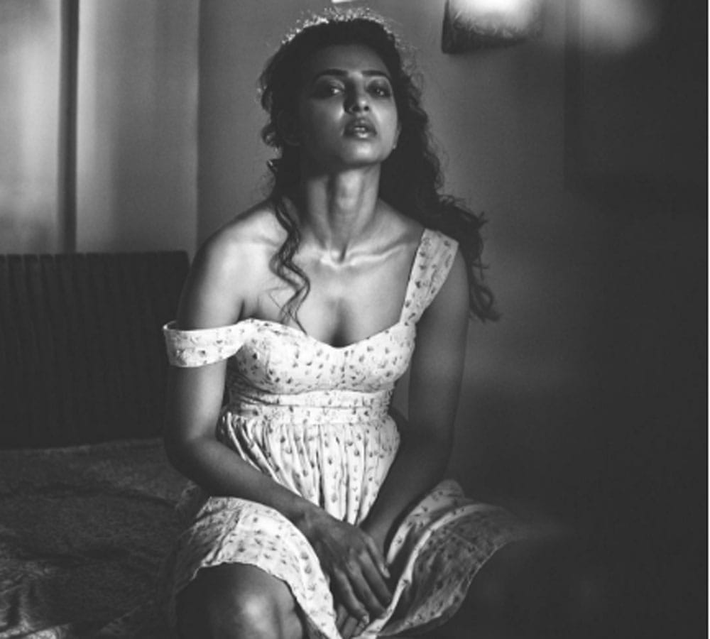 radhika apte looks stunning in this black and white photoshoot 