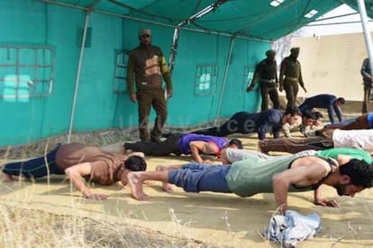 police recruitment rally in kashmir