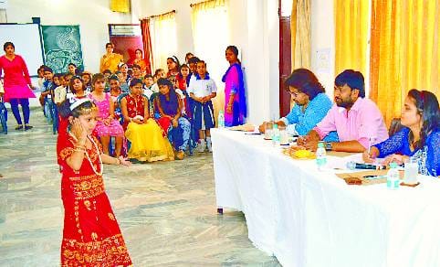 Dramabazar children show their skills in the audition