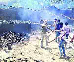 40 houses burnt in fire